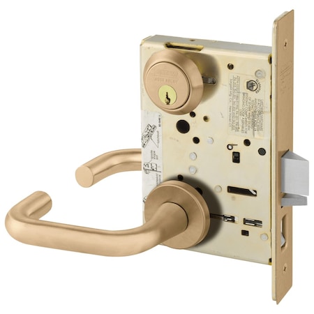 Sargent Grade 1 Office or Entry Mortise Lock, J - Lever, LN - Rose, Field Reversible, Conventional Cylinder, 8255 LNJ 10